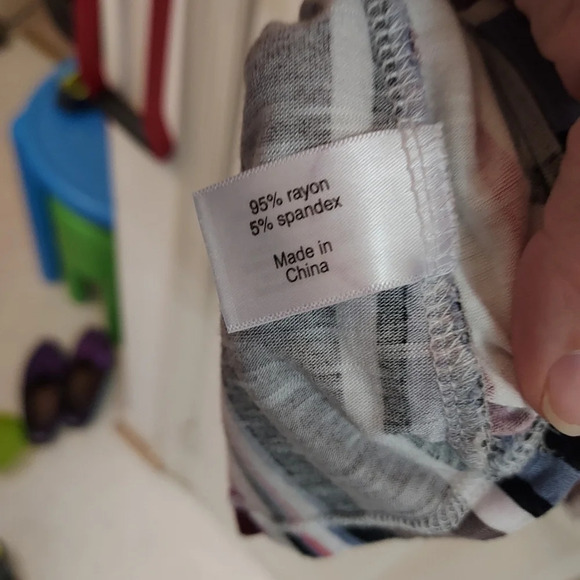 Lane Bryant Striped Off-The-Shoulder Subtle Swing Top in Size 26/28 - Picture 10 of 10